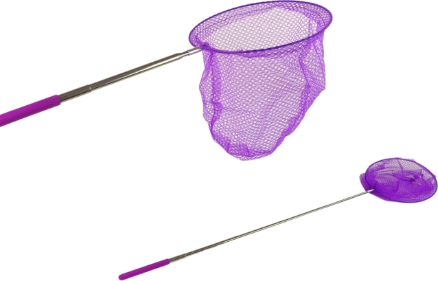 Folding telescopic net for butterflies and insects 85 cm – purple