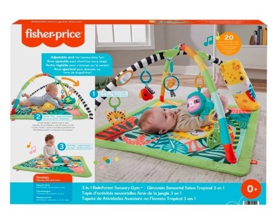 Tapis de jeu éducatif 3 en 1 Forêt tropicale