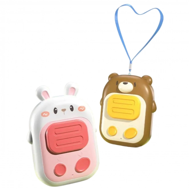 WOOPIE kids’ walkie-talkies bunny and bear – set of 2