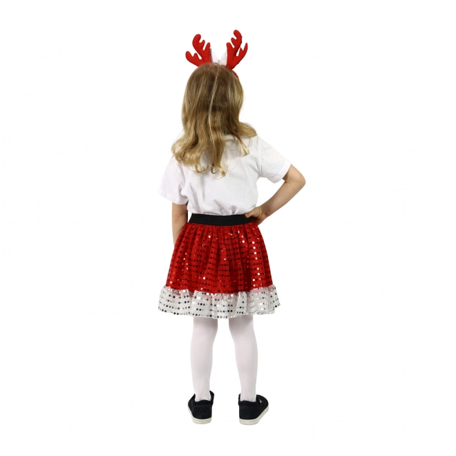 Kind kostuum TUTU rok kerstmis rendier met haarband