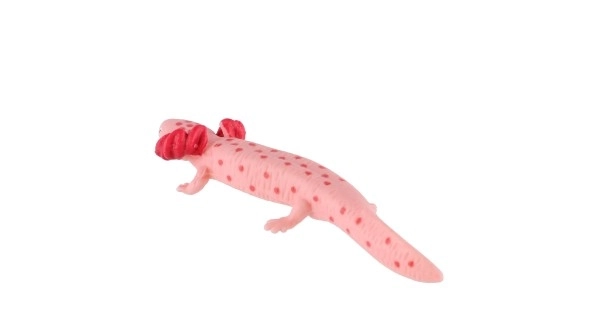 Axolotl Mexicaanse zooted plastic 8cm in zak