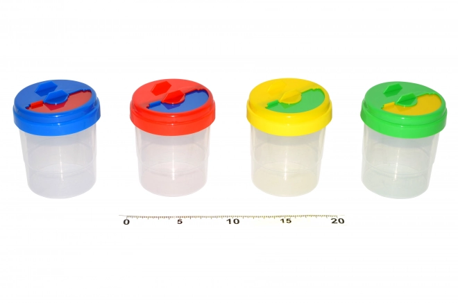 Bekertje voor water met plastic deksel