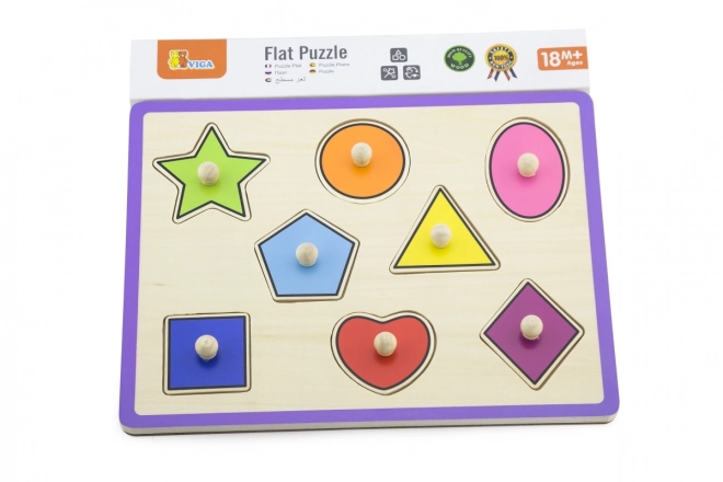 Viga Holzpuzzle Formen mit Stiften