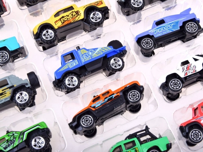 Grande collection de 20 voitures tout-terrain en métal ZA3233