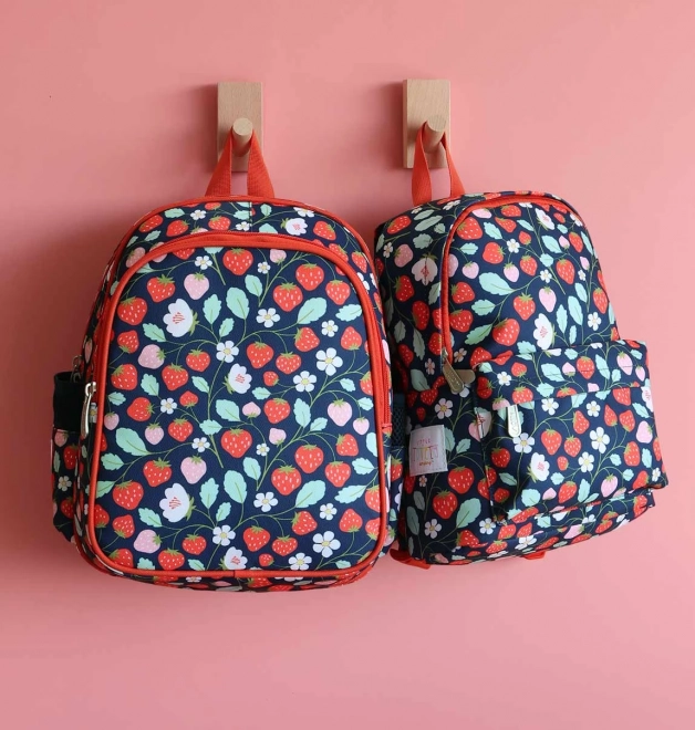 A Little Lovely Company Kindergartenrucksack – Erdbeeren