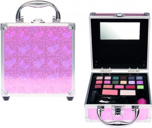 butterfly makeup case – small portable make-up set for girls