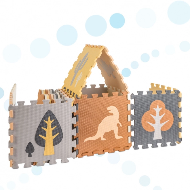 Schuimpuzzel met dinosaurussen en hek - 36 stuks
