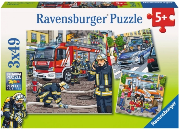 RAVENSBURGER Puzzle Rescuers 3x49 pieces