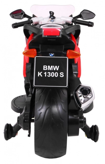 Kinder motorfiets BMW K1300S op batterij rood