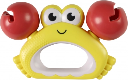 Crab-shaped rattle for babies