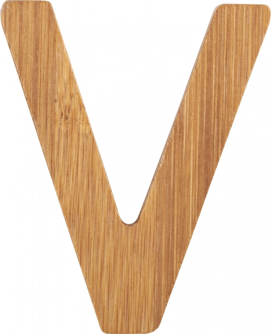 bamboe letter v small foot