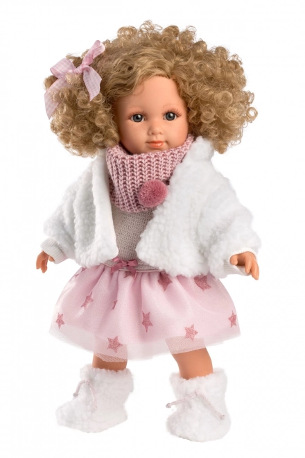 Llorens 53542 ELENA - poupée réaliste avec un corps en tissu souple - 35 cm