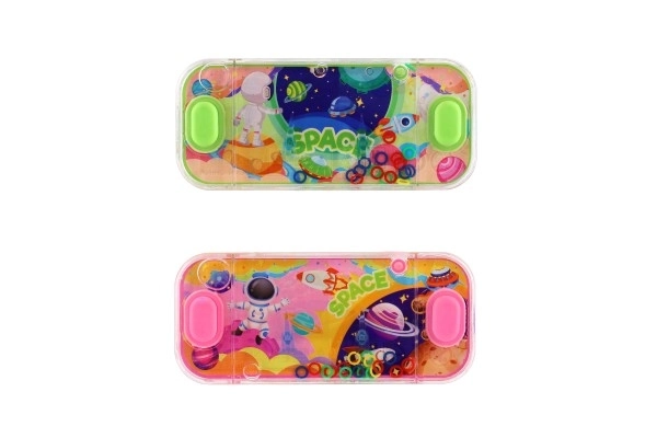 Water spel puzzel 15x7cm plastic ruimte 4 soorten 24st in doos