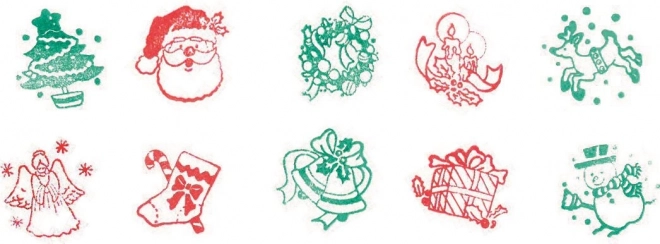 GOKI Zelfkleurende stempels met kerstmotief 1 st (mix)