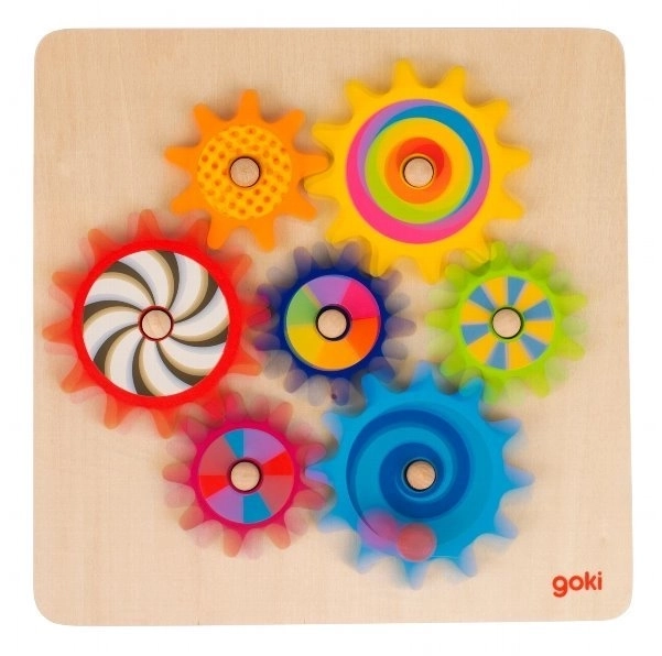 Wooden Game with Gears Goki