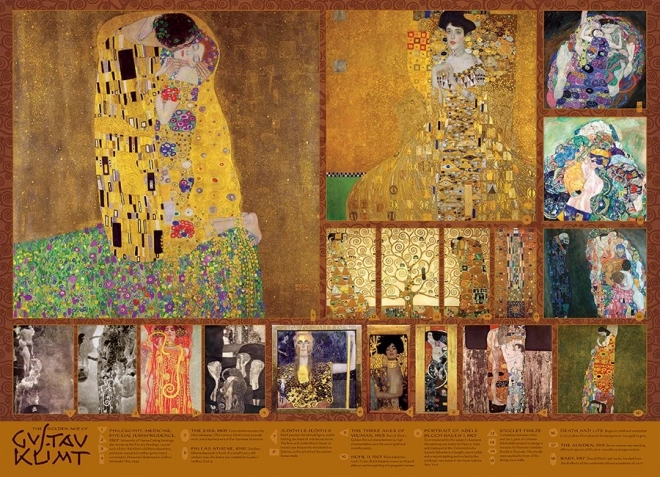 Puzzle The Golden Age of GUSTAV KLIMT 1000 pieces