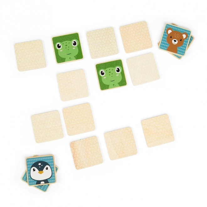 Mémo en bois animaux pour enfants