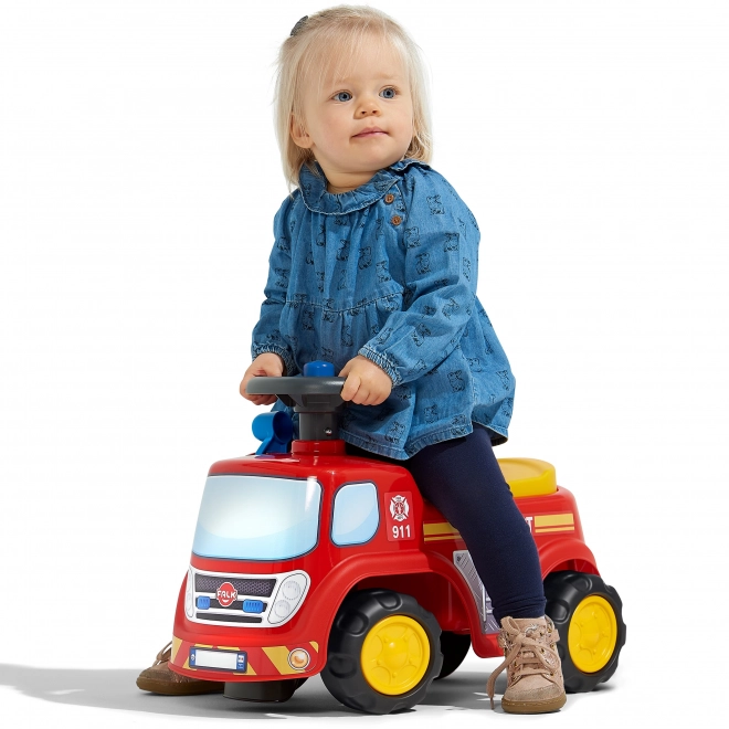 Rijdende brandweerwagen met claxon voor kinderen van FALK