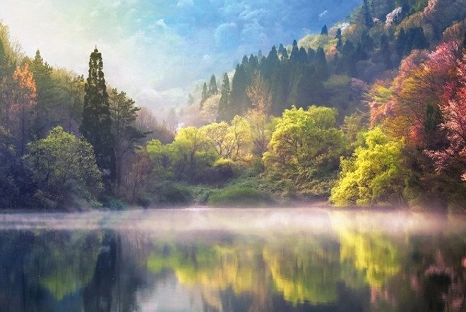 Puzzel 1000 st. Jezioro Seryang-ji Panorama