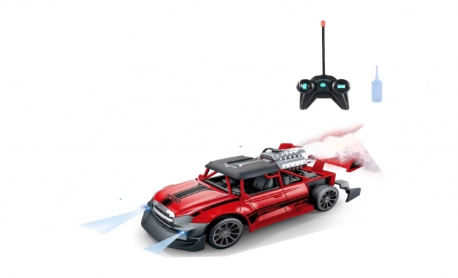 RC auto 1:20 met rookeffect rood