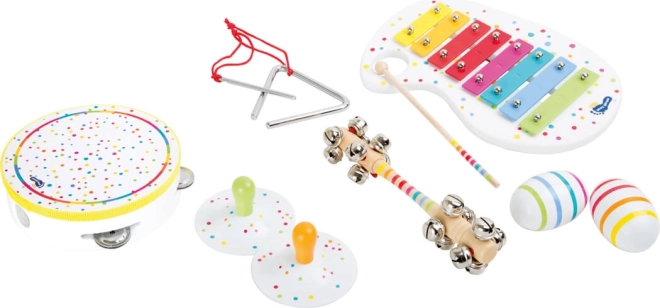 Small Foot set musical en bois à pois