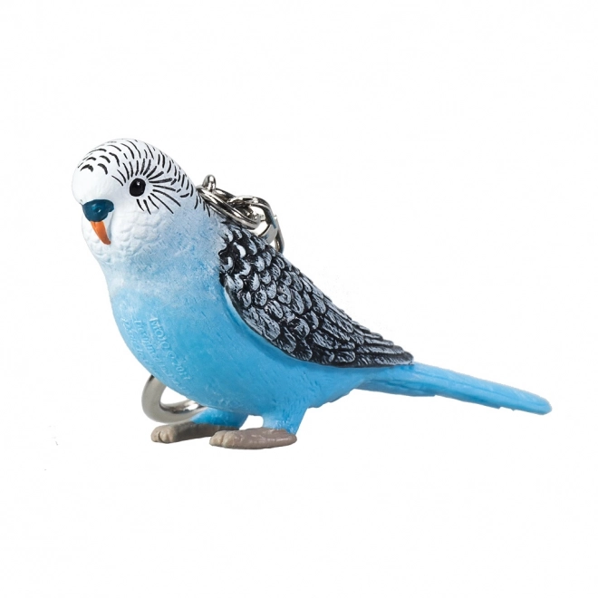 Mojo sleutelhanger parkiet blauw