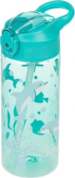 Tritan bottle with straw ocean world 500 ml