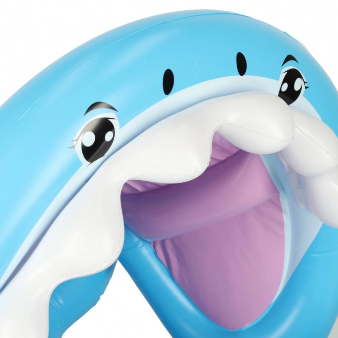 Shark Floatie with Sun Canopy for Babies