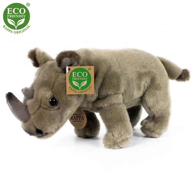 Plush Rhinoceros Standing 23 cm Eco-Friendly