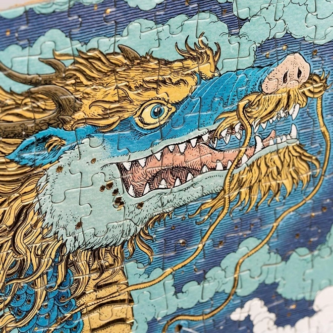 MAGIC CAT Puzzle métallique Dragons célestes 1000 pièces