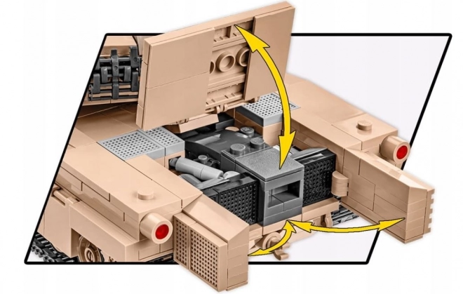 COBI 2622 Gewapende Strijdkrachten Abrams M1A2, 1:35, 982 st, 1 figuur