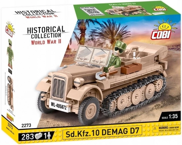 Bausatz des Halbketten-Zugfahrzeugs Sd.Kfz. 10 DEMAG D7 im Maßstab 1:35