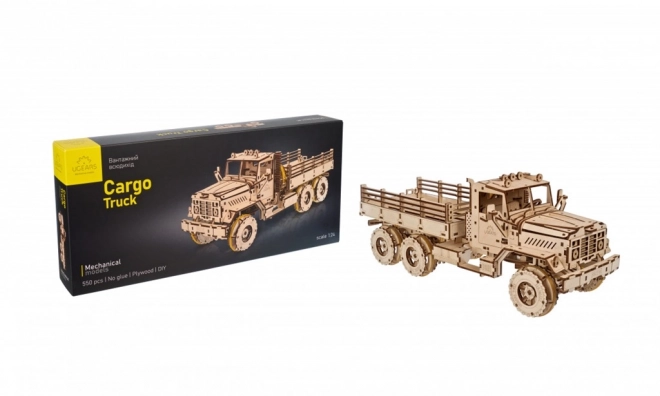 Ugears 3D houten mechanische puzzel Vrachtwagen CARGO