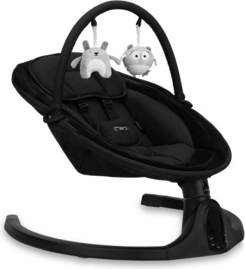 Elektrische schommel MoMi Kenani Onyx met Bluetooth en LCD-display
