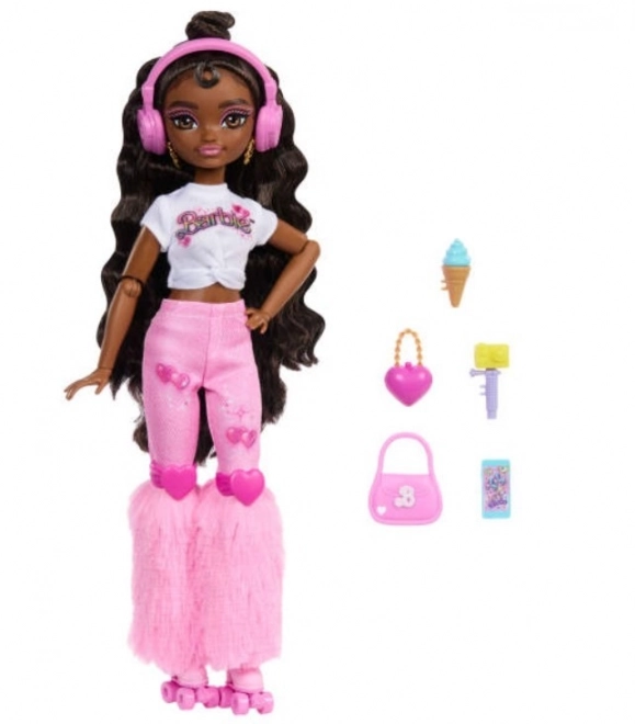 Puppe Barbie Dream Besties Brooklyn auf Rollschuhen