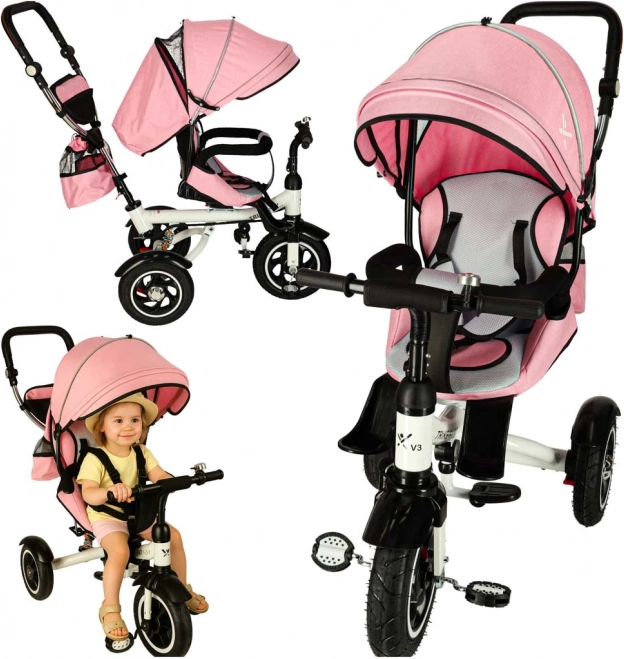 Kinderdriewieler Trike Fix V3 met Draaibare Stoel en Luifel