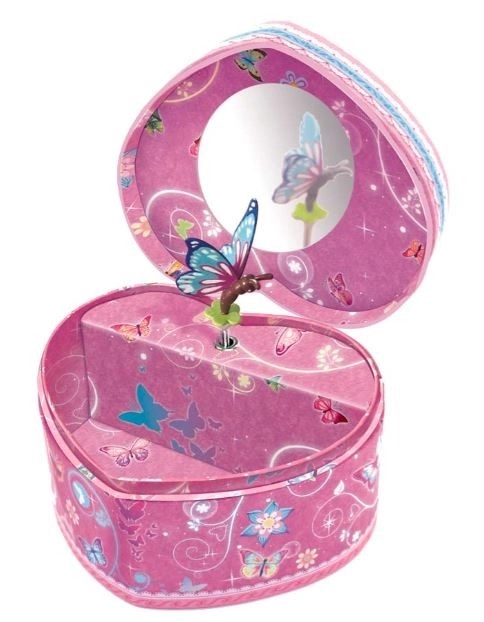 Pecoware muziekdoos hart - Vlinders