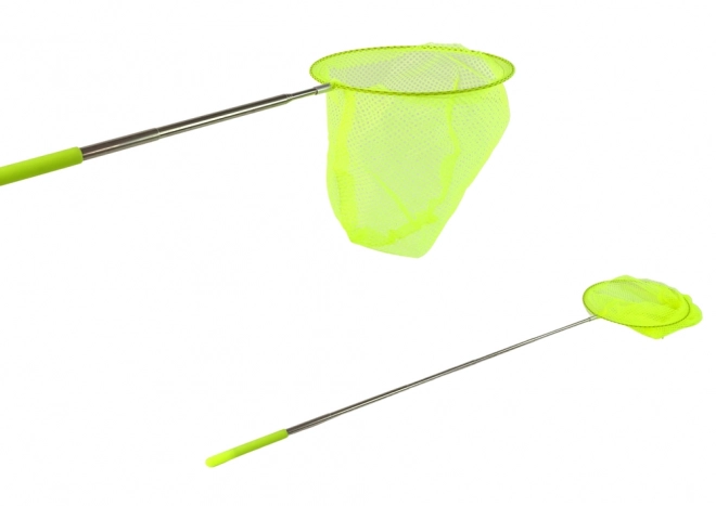 Opvouwbaar telescopisch netje voor vlinders en insecten 85cm - neon