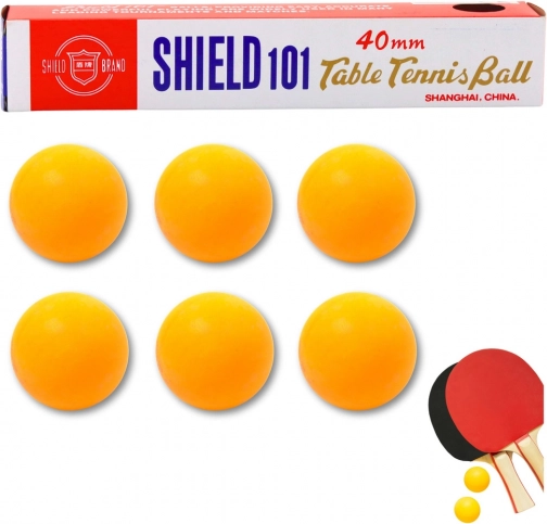 Balles de ping-pong orange 6 pcs