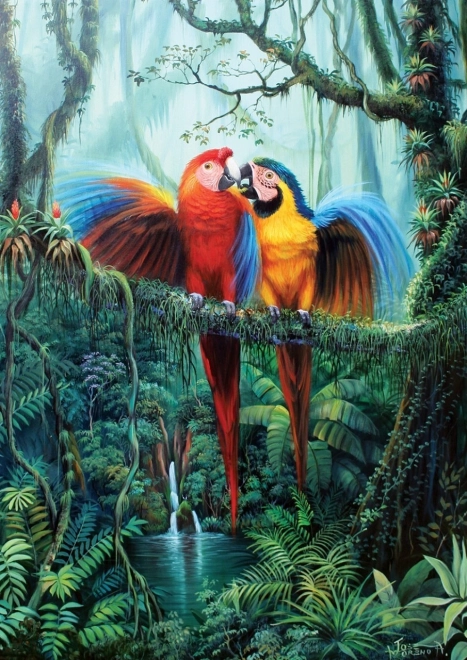 Puzzle Amour dans la jungle 260 pièces
