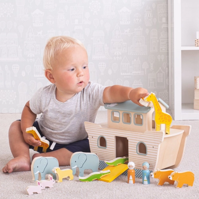 Wooden Toy Noah's Ark by Bigjigs Toys