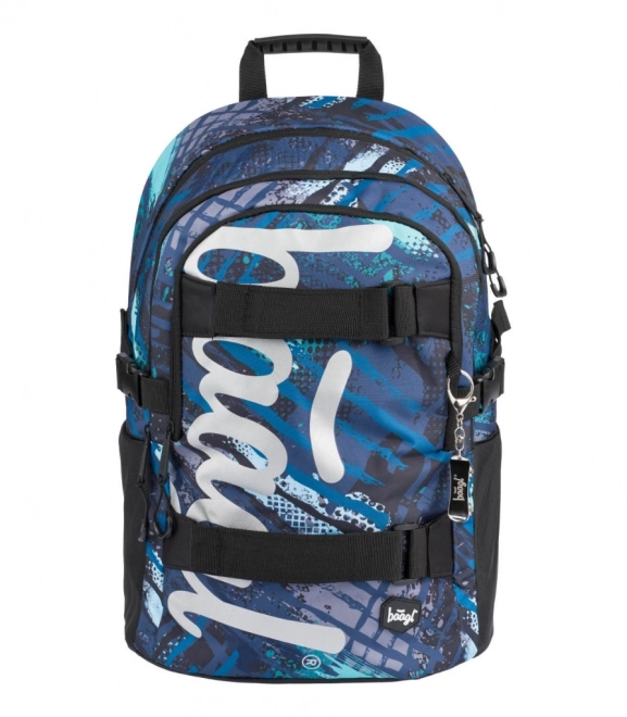 BAAGL SET 3 Skate Struktury: sac à dos, trousse, sac