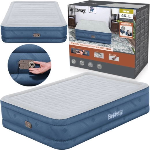 Bestway opblaasbaar tweepersoonsbed met ingebouwde pomp 203 × 152 × 46 cm
