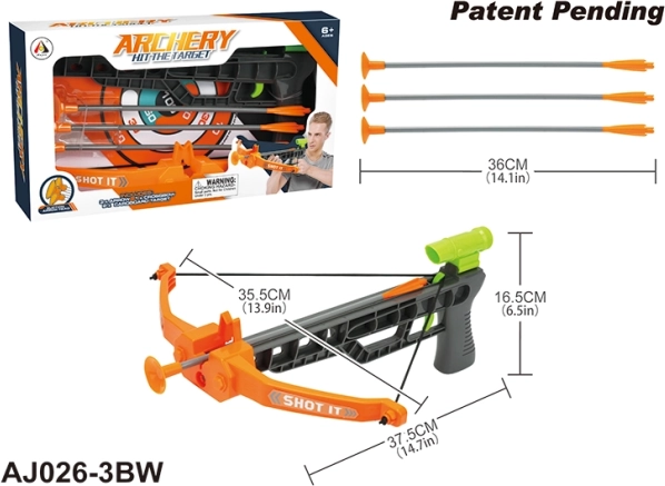 Children's Sports Crossbow with Target and Arrows