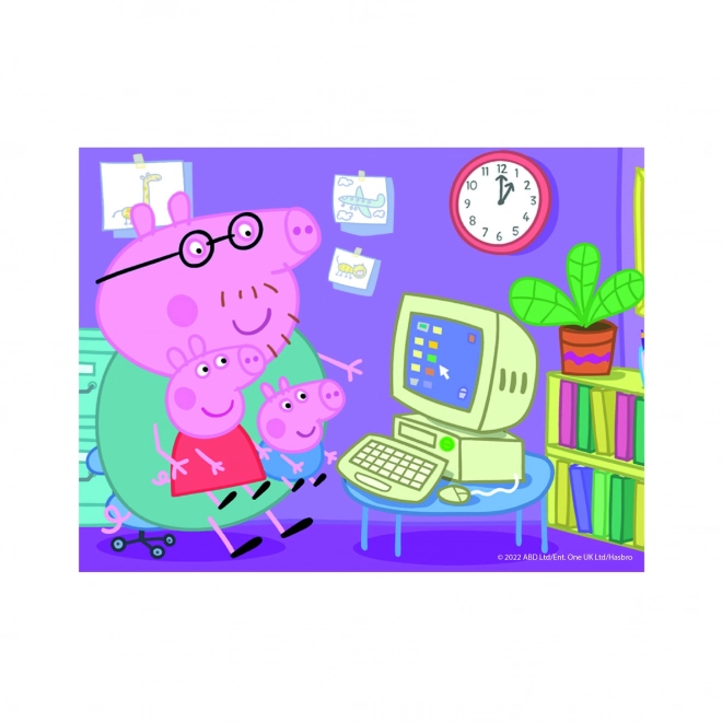 PEPPA PIG 12 Cube en bois sous licence