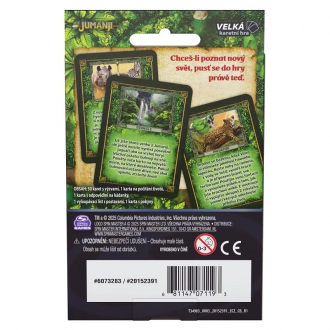 Jumanji Card Game
