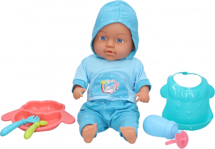 Soft baby with sounds and accessories 30 cm