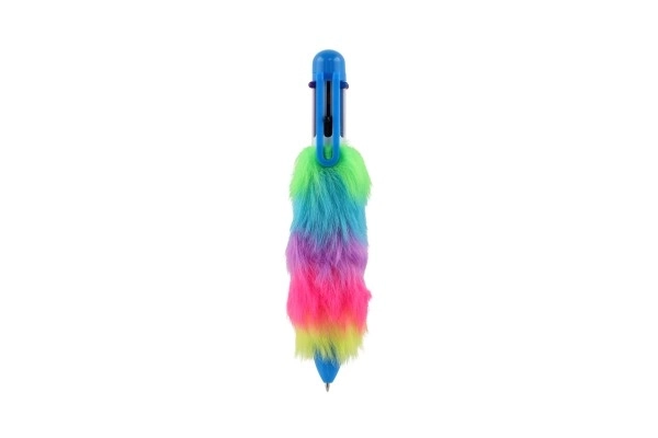 Teddies colorful plush pen with tassels