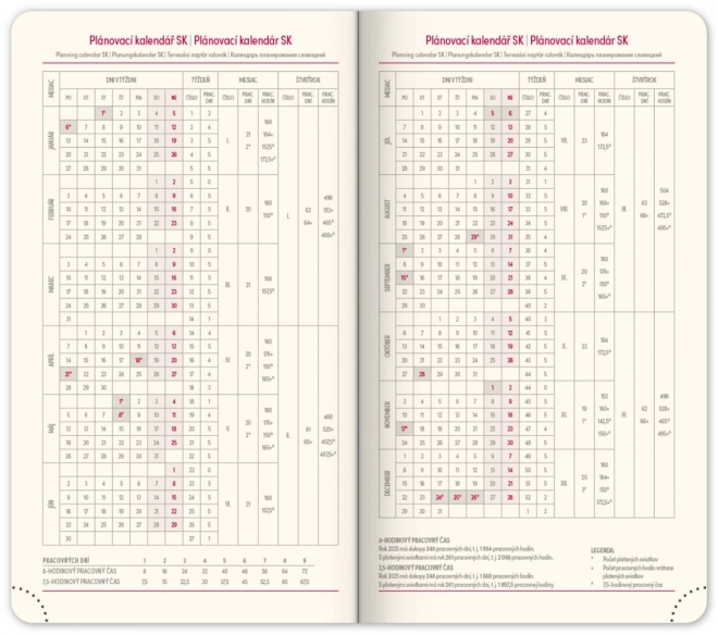Zakagenda Twill 2025 zwart-goud