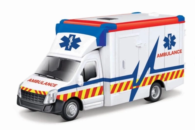 Ambulance met brancard Bburago 1:43